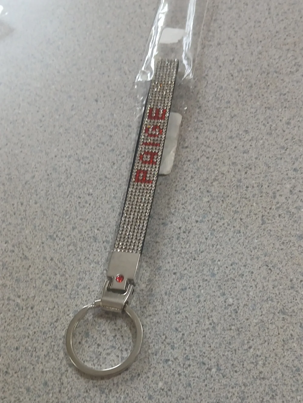 ​PAIGE Rhinestone Keychain Fob Bag Charm Bling Accessory NWT